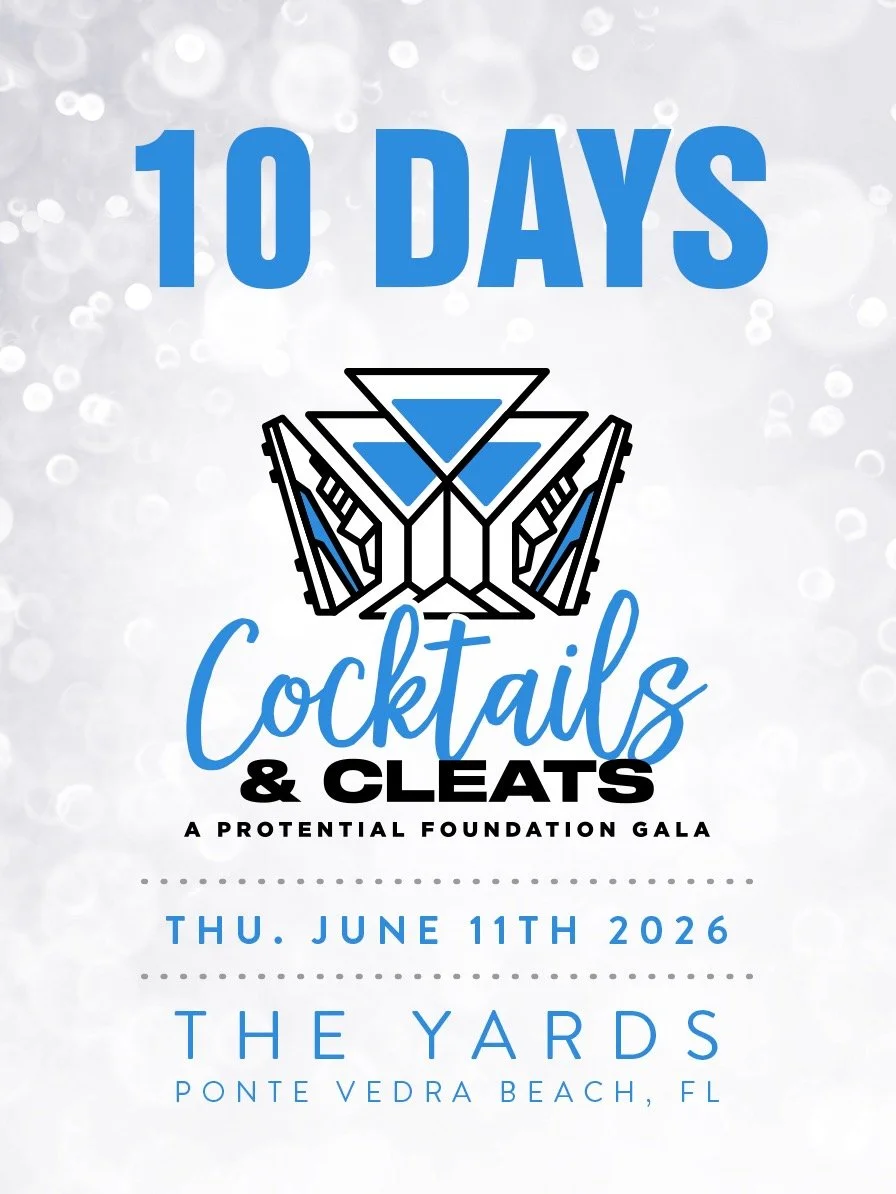 Just 10 days to go until Cocktails &amp; Cleats 2026!

Join us on June 11 at The Yards in Ponte Vedra Beach for an unforgettable evening supporting the mission of Protential Foundation and the young people we serve throughout our community.

Every ti