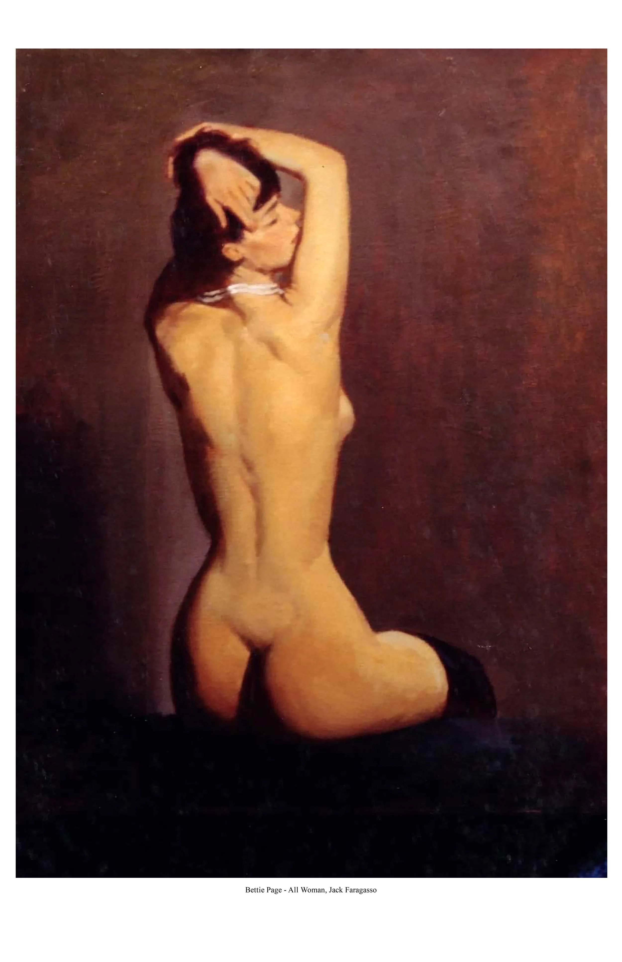 "Bettie Page #1" Limited Fine Art Lithograph by Jack Faragasso