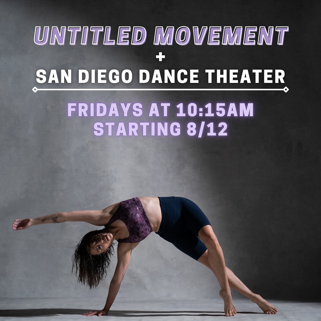 UM: DANCE is finally coming to San Diego IN PERSON!⁣
⁣
First class is THIS FRIDAY 8/12 @sandiegodancetheater at 10:15am in Studio 106 ⁣
⁣
▫️This is a dance-inspired workout that is an alternative to barre and choreography-heavy dance cardio. ⁣
⁣
▫️It