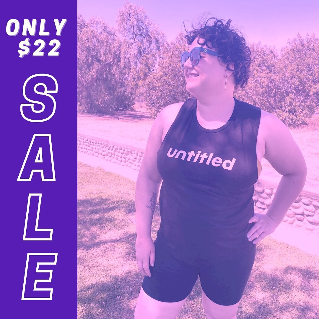 📣LABOR DAY WEEKEND TANK SALE!📣⁣⁣
⁣⁣
From FRI 9/02 to MON 9/05 Untitled Movement tanks are ON SALE for ONLY $22! (Limited stock and sizes available) ⁣
⁣⁣
Link in bio to grab yours this weekend! 💜☀️