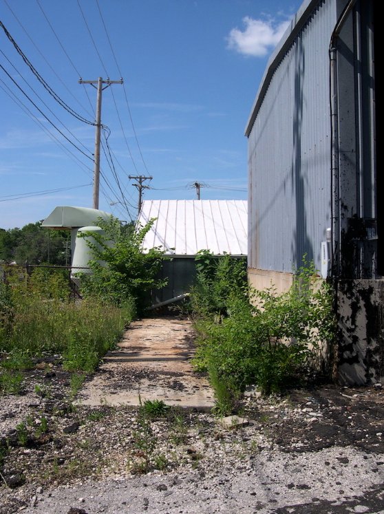 (What is now the front walk.)