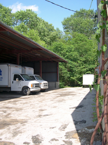 (Shipping dock and what would become the main lobby and gallery.)
