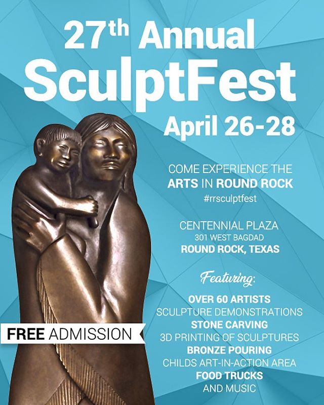 If you&rsquo;re in Texas, come see me! #Sculptfest #3dart