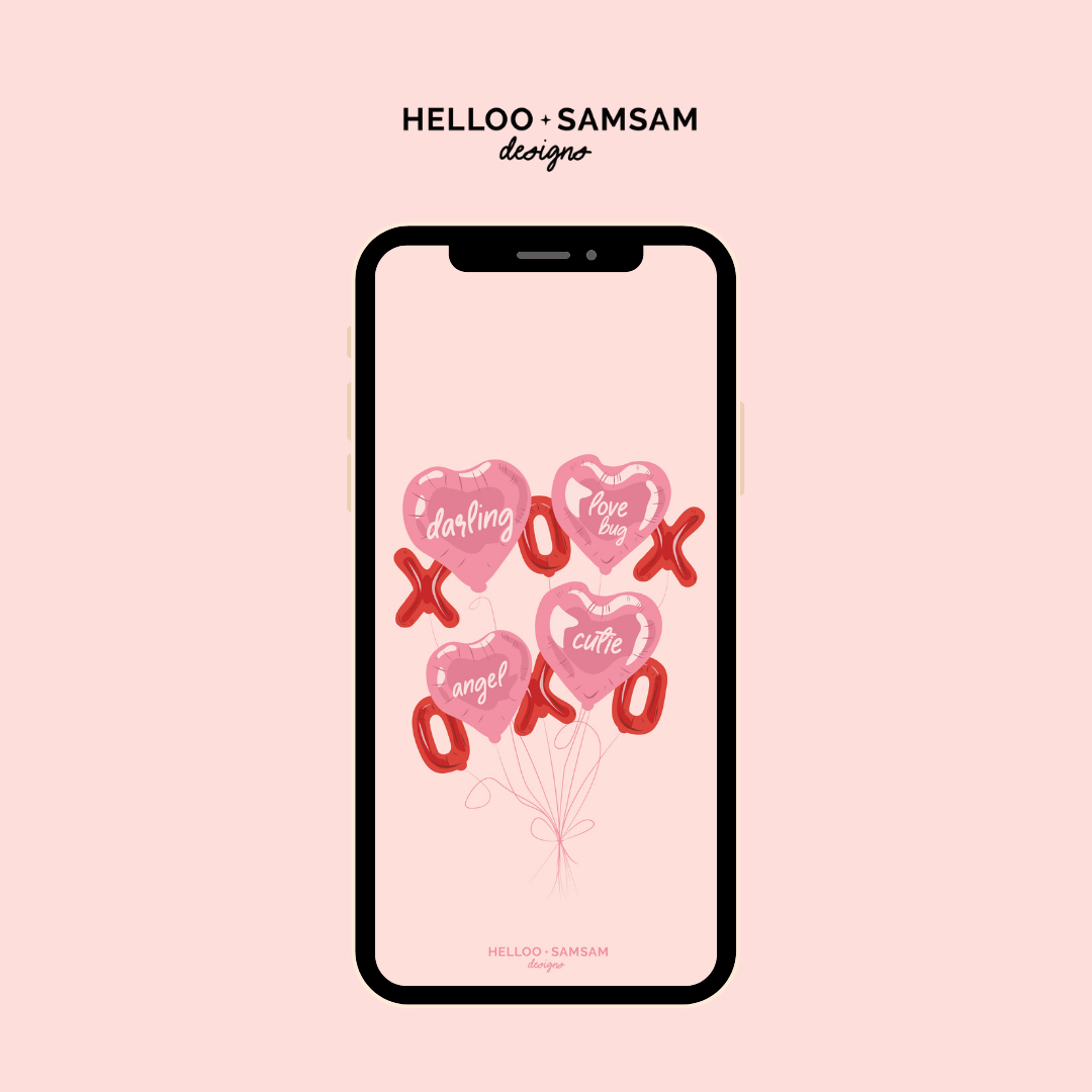 Valentine's Day Tech Wallpaper 2021 — Helloo SamSam Designs