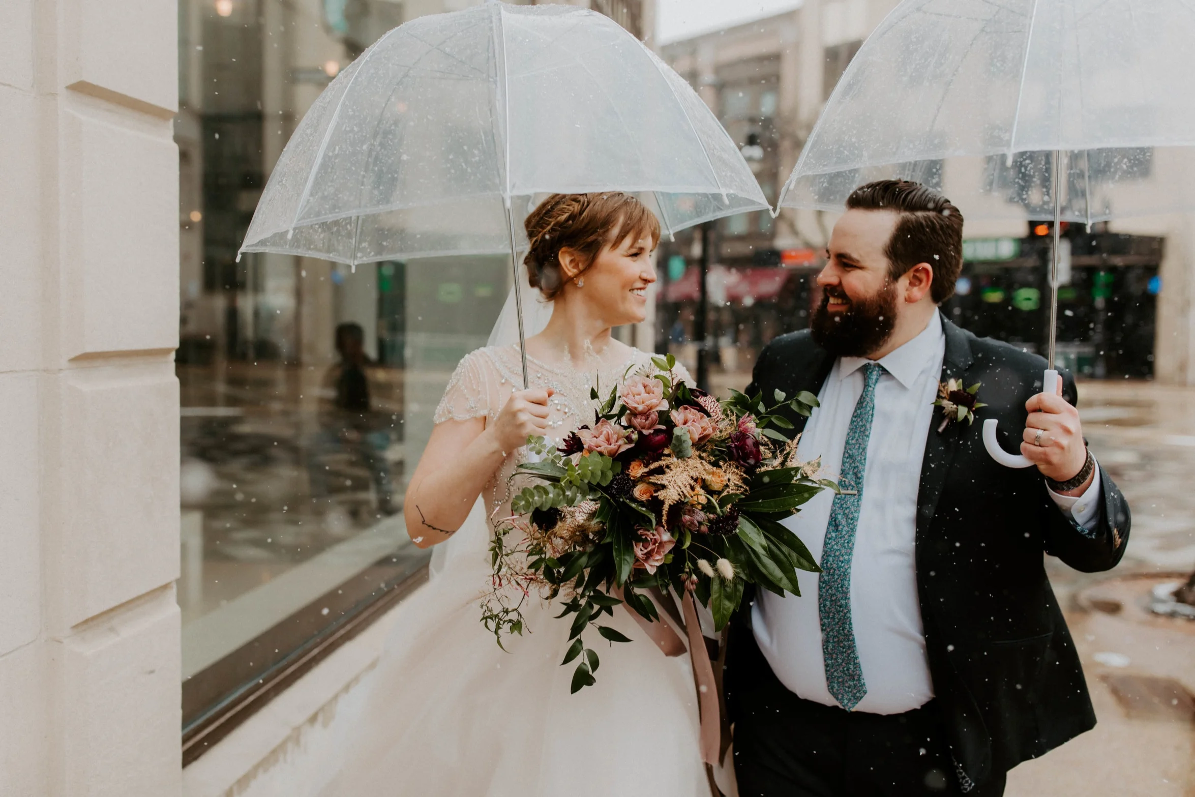A Stunning, Snowy April Wedding at the Overture Center and the Loft at 132