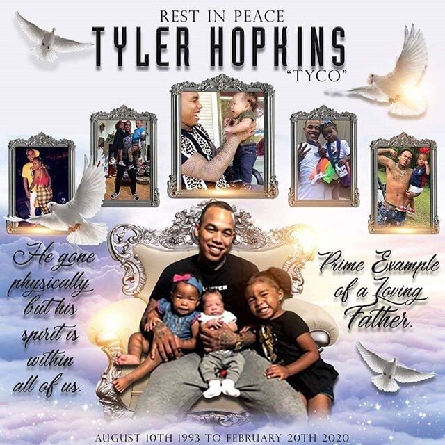 Tyler Rashad Hopkins was in @newdimensionsbarbershop almost every week. The day he left this earth he was there that morning. We will greatly miss you, your spirit, your intelligence but most of all your smile. Life is precious but yet so brief hug y