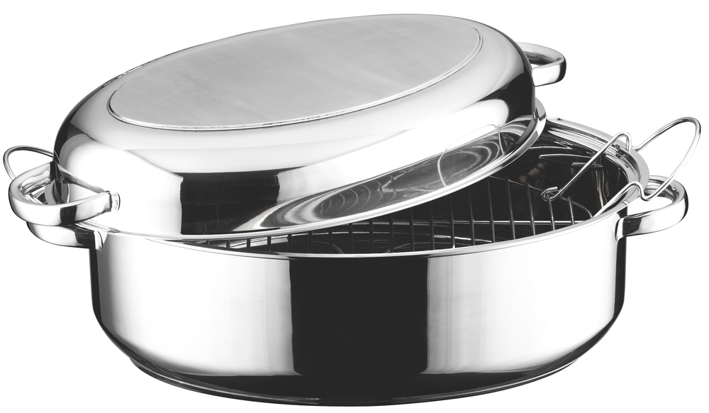 Double Oval Roaster/Steamer/Fish Kettle, 16 1/2 Inch – Jean Patrique  Professional Cookware