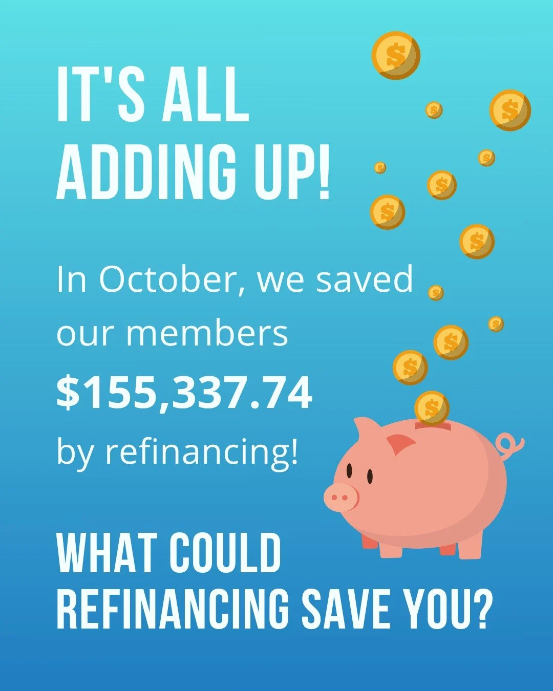 Visit your local CFFCU branch or give us a call at 1.800.922.4403 to see if you can save money by refinancing your loans with us!
🧡💸🧡
#CFFCU #CommunityCreditUnion #WeMoveYouForward #PeopleHelpingPeople
