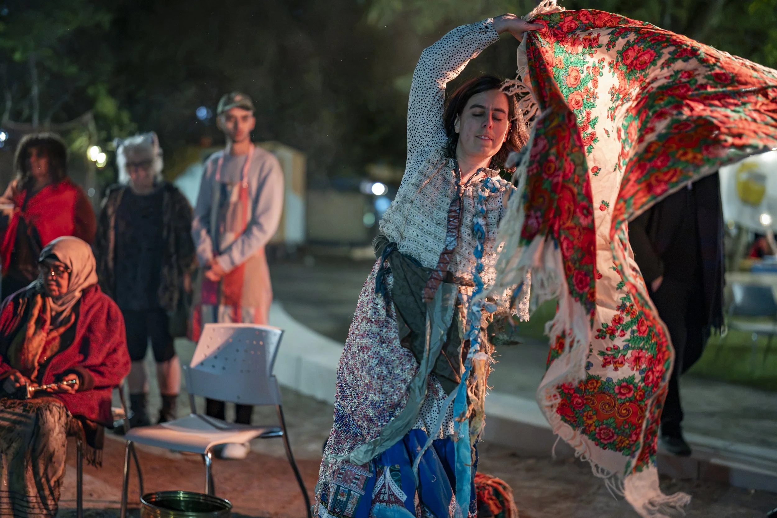 Performance during Nuit Blanche at Mabelle Park