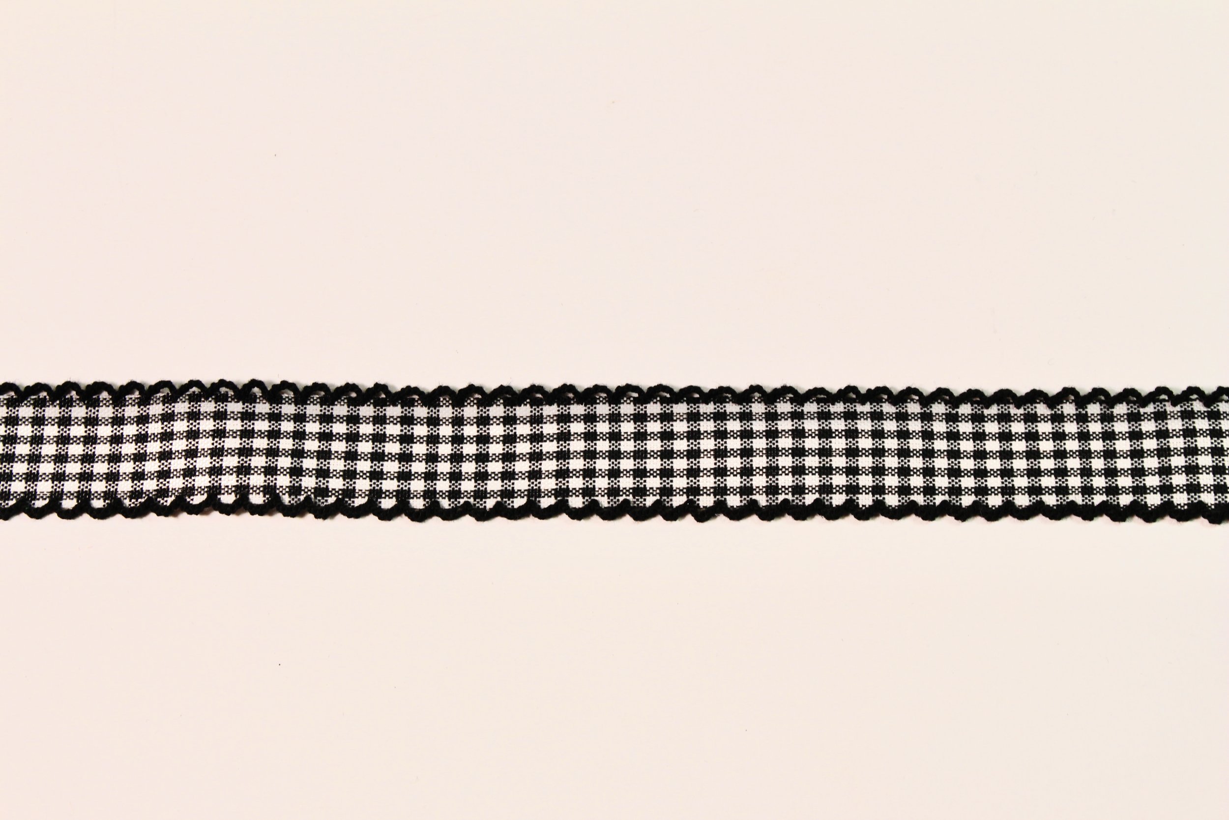 Gingham Ribbon with Picot Edge - $6.00 for piece — Sarah Veblen