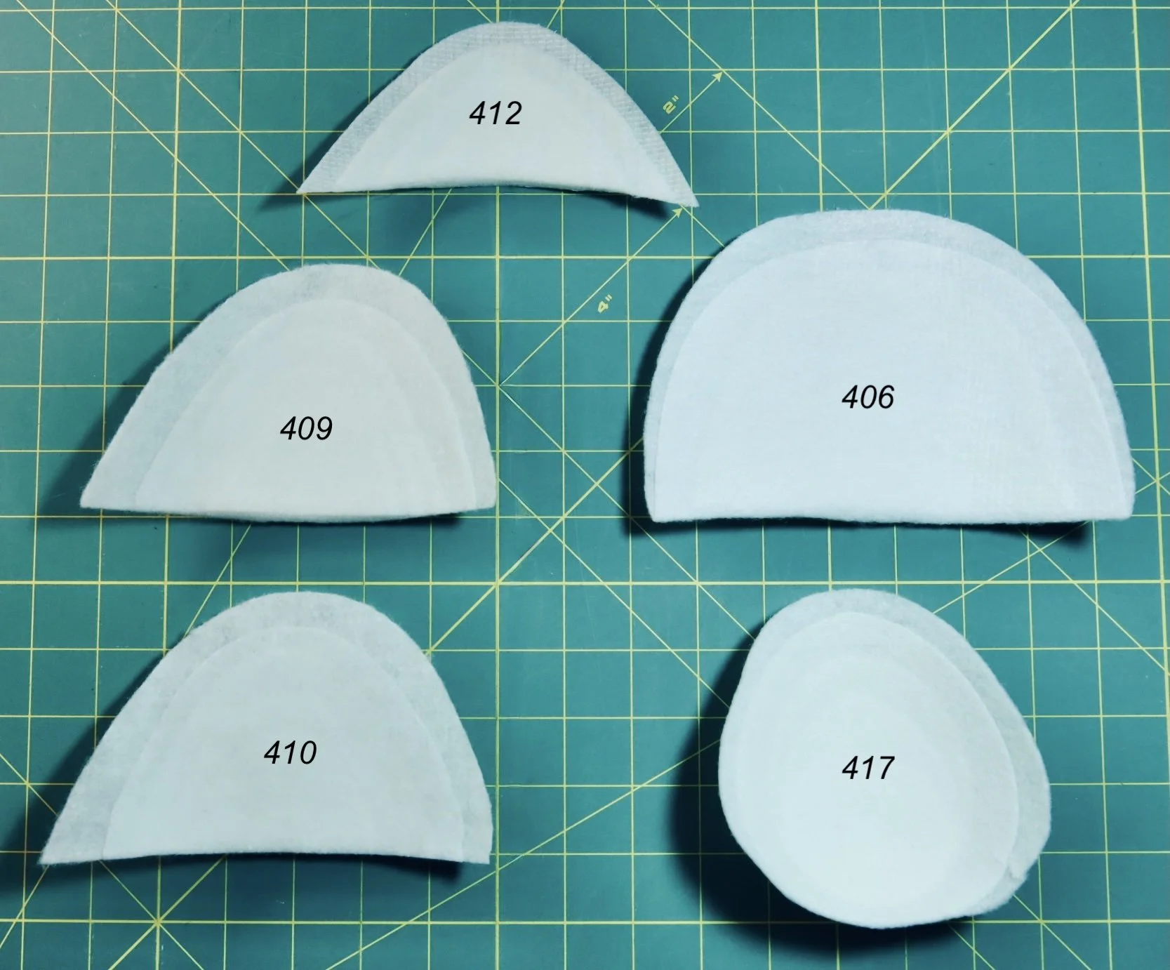 Shoulder Pad Pack ~ (includes  #406, #409, #412, #410, #417) - $30.25/pack