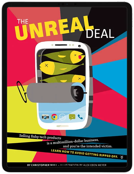 Illustration and animation by Alex Eben Meyer.  Feature design and illustration commission and art direction for PCWorld magazine. Layout for print, iPad, Android, and Kindle.