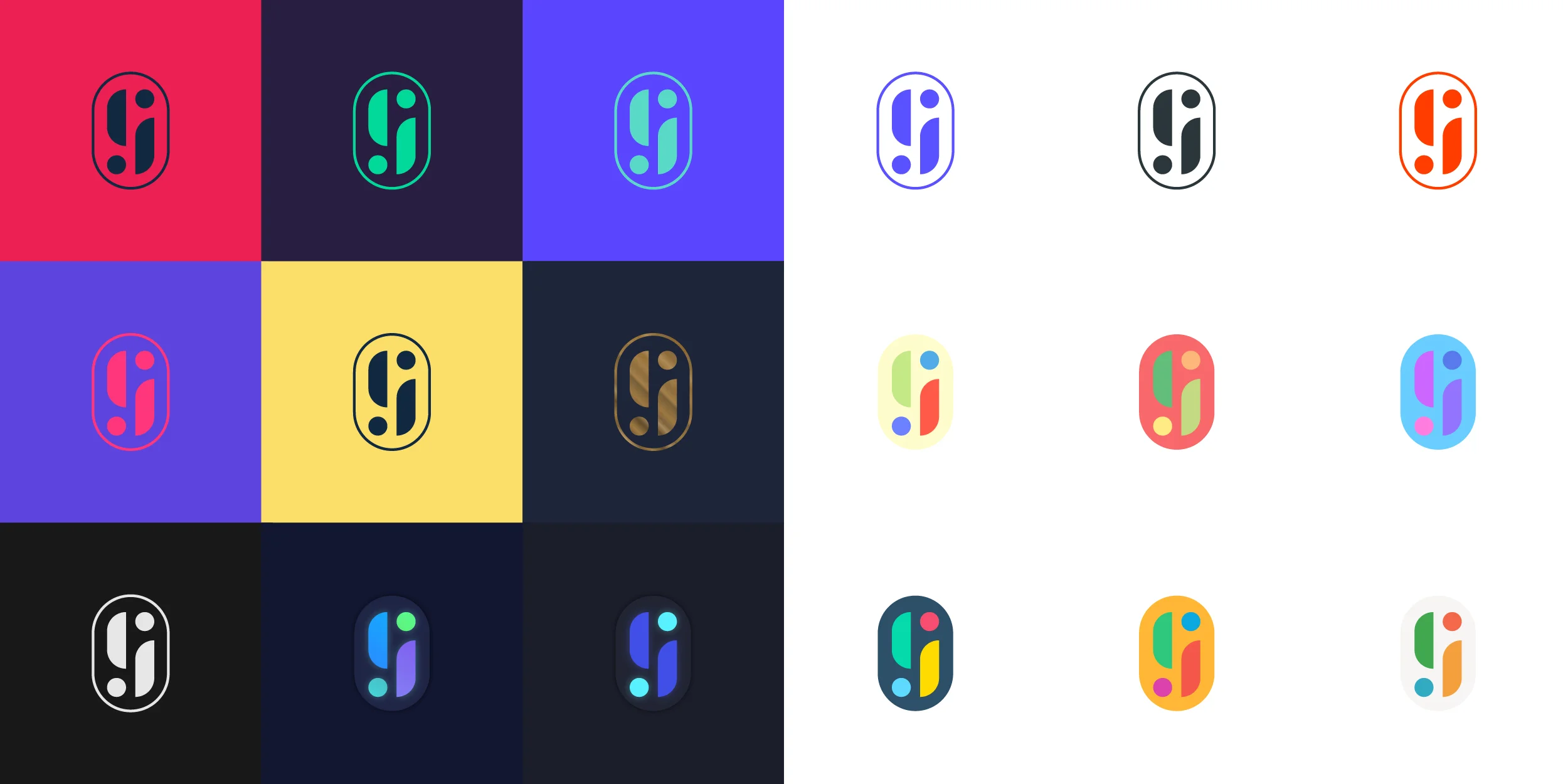 I went through many iterations before deciding on this one. The simple shapes allow for numerous color variations, which I love to play around with.