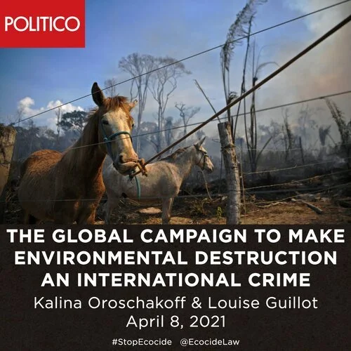      

 
   Campaigners hope the threat of being hauled before the court scares politicians and executives into changing their behavior. By Kalina Oroschakoff &amp; Louise Guillot in   Politico   08/04/21 
 




















  
  



     