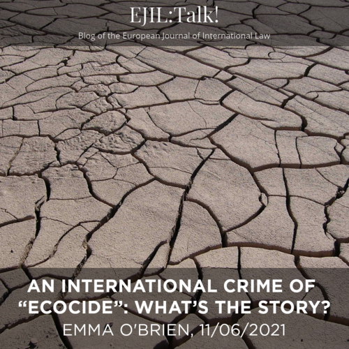      

 
   Global momentum is growing for a collective meaningful effort to be made to tackle the increasing urgency of the climate emergency.  By Emma O’Brien in   EJIL:Talk!   11/06/2021 
 




















  
  



     
