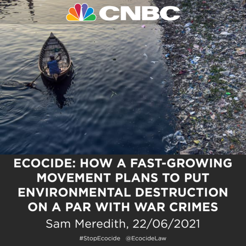      

 
   A panel convened by the Stop Ecocide Foundation will publish the legal definition of ecocide on Tuesday, seeking to pave the way for acts of environmental destruction to be incorporated into the International Criminal Court’s mandate. It 