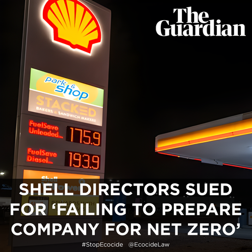      

 
   In what is thought to be a first-of-its-kind action, the lawsuit brought by activist shareholders claims that Shell’s 13 directors are personally liable for failing to devise a strategy in line with the Paris agreement, which aims to limi