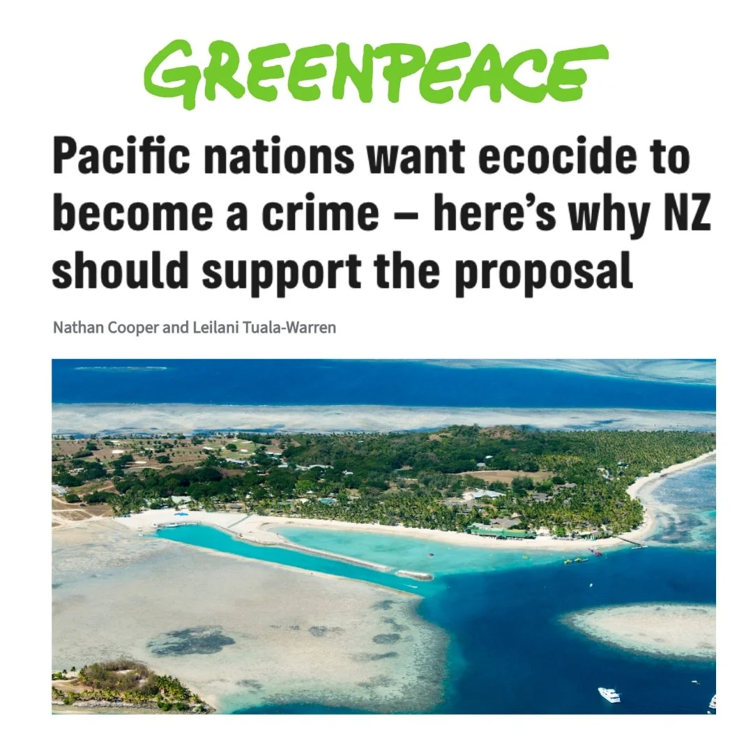 Pacific islands want ecocide to become a crime — here’s why NZ should support the proposal