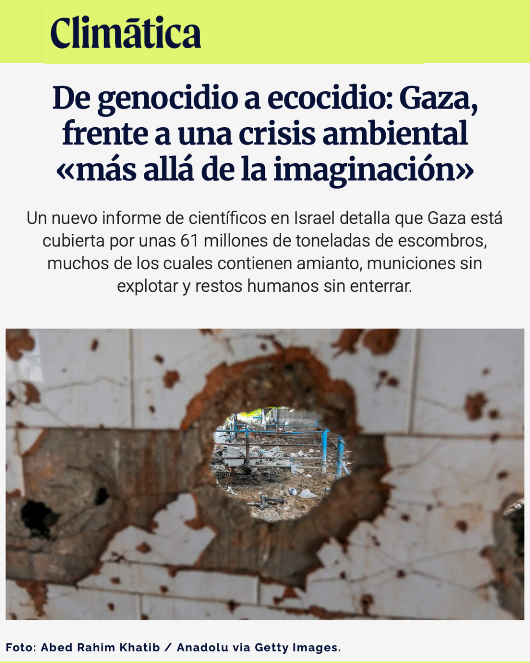 From genocide to ecocide: Gaza faces an environmental crisis “beyond imagination”