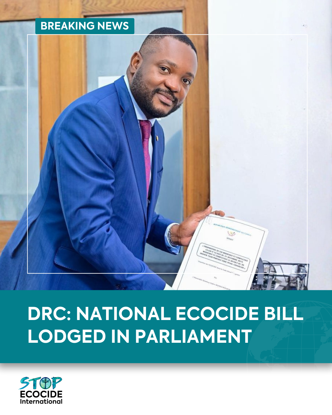 DRC: National Ecocide Bill Lodged in Parliament
