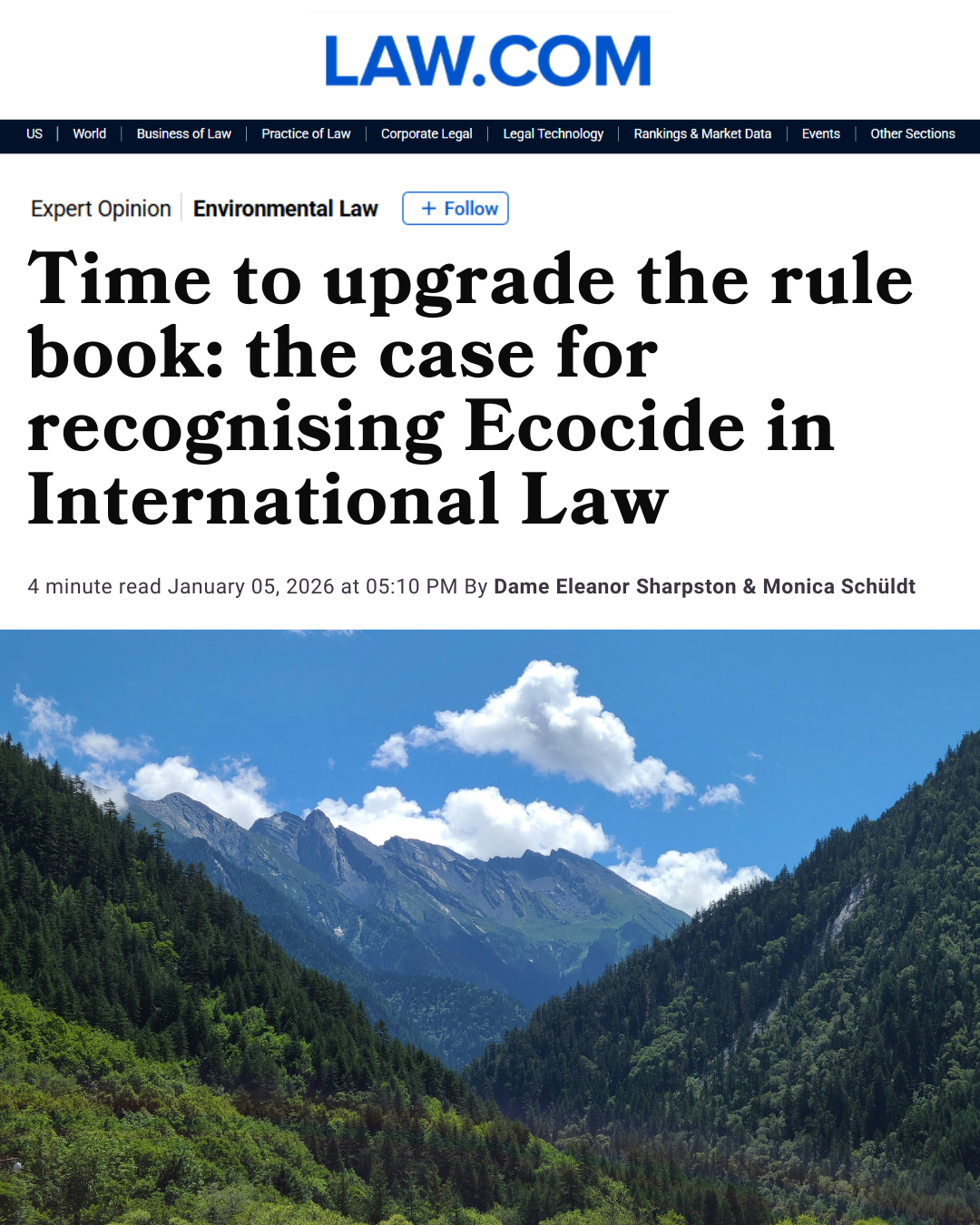 Time to upgrade the rule book: the case for recognising ecocide in international law