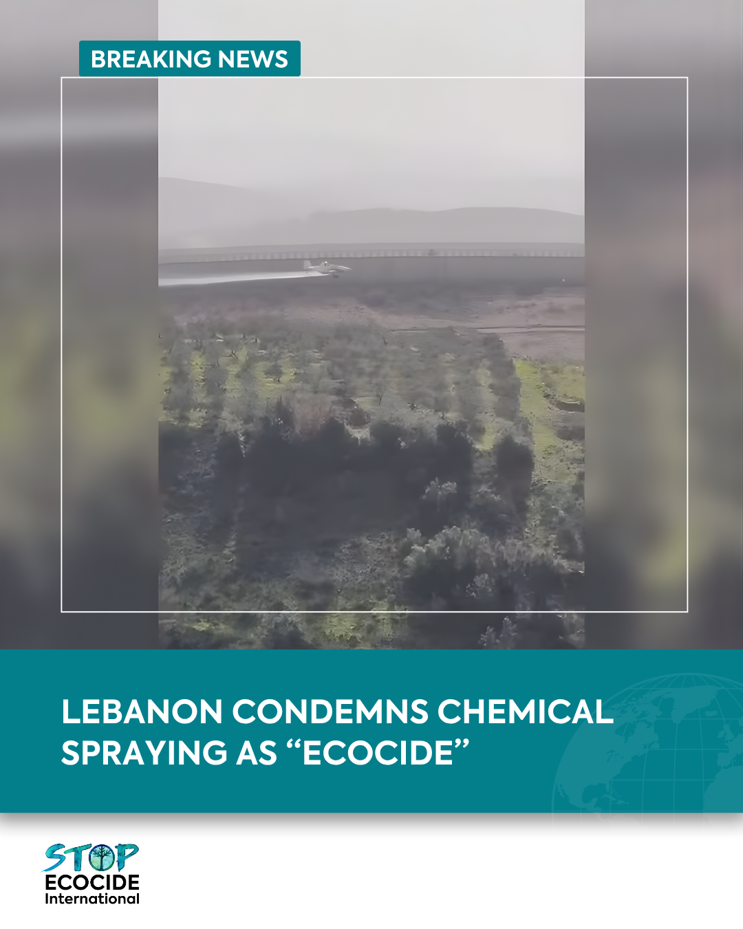 El Líbano condena la fumigación química israelí y la califica de «ecocidio»