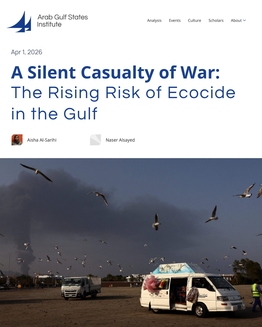 “A Silent Casualty of War: The Rising Risk of Ecocide in the Gulf”