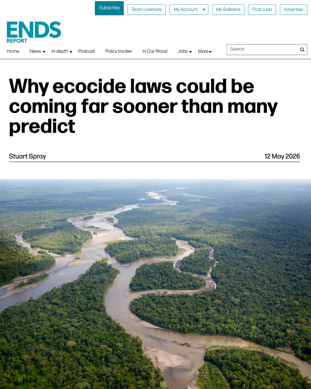 Why ecocide laws could be coming far sooner than many predict