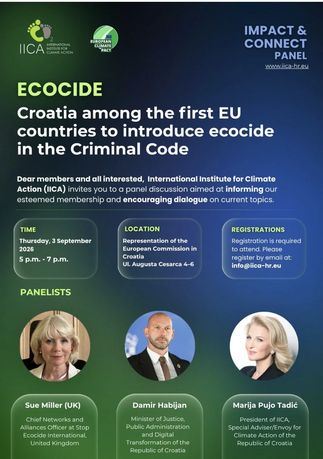 Impact and Connect Panel: Croatia among the first EU countries to introduce ecocide in the Criminal Code