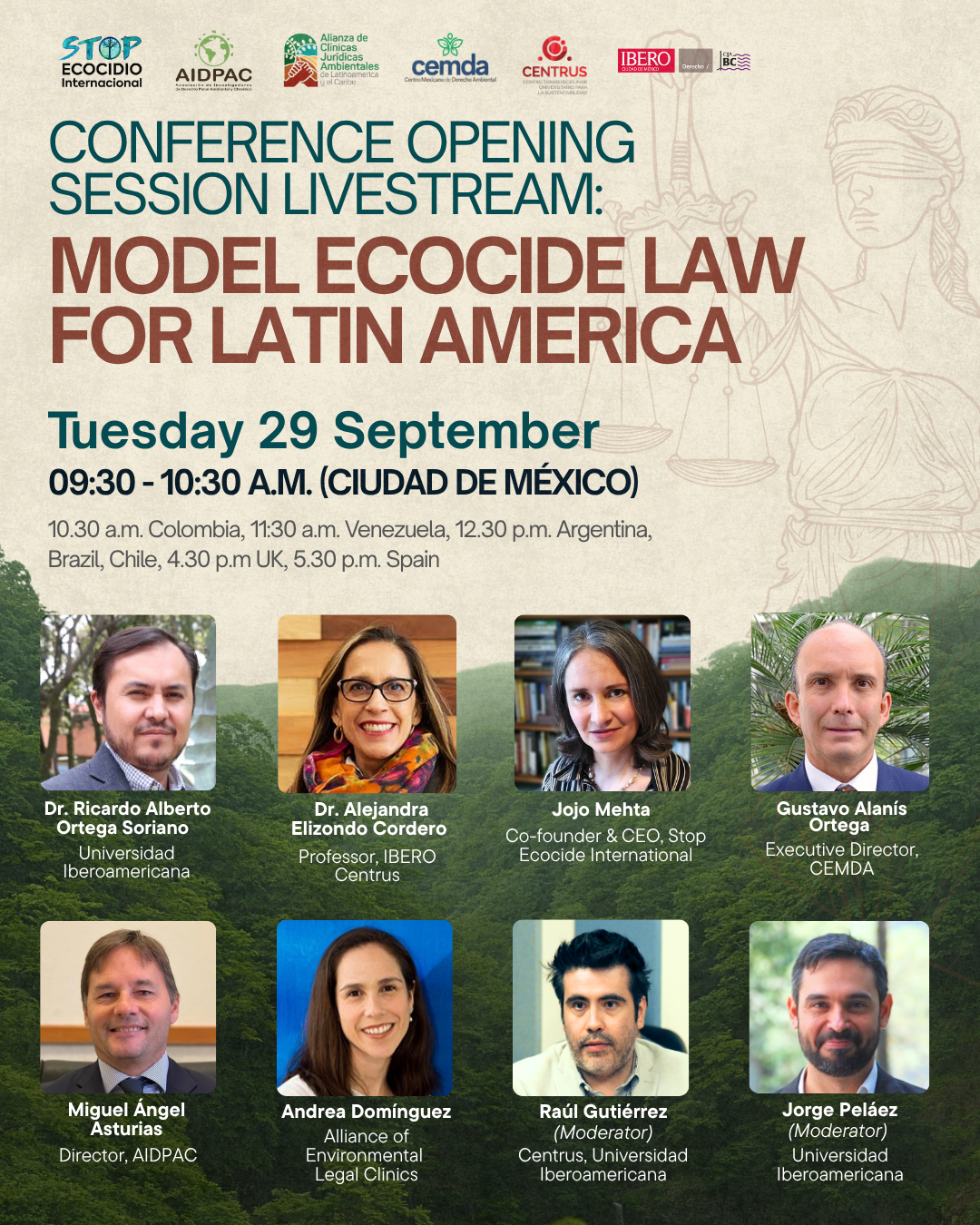 Conference Opening Session Livestream: Model Ecocide Law for Latin America