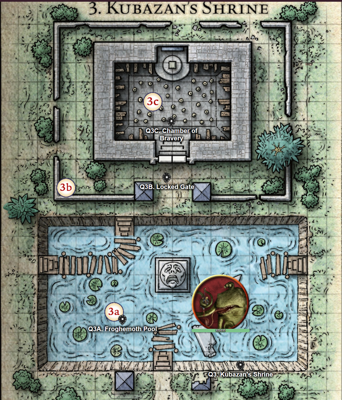 The "Shrine of Kubazan" in two sections