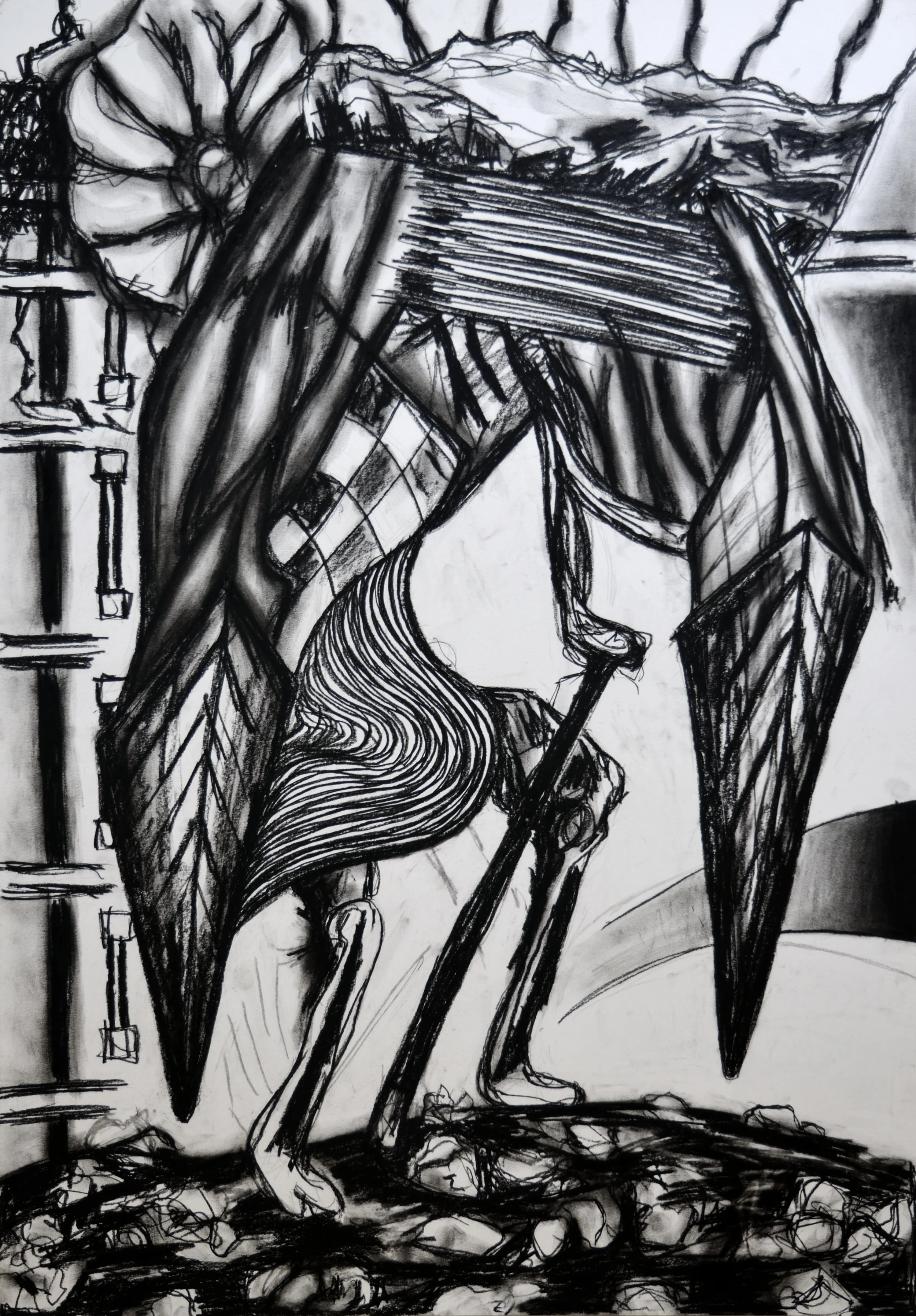 3. 2012 MD3, 100x70cm, conte on paper .JPG