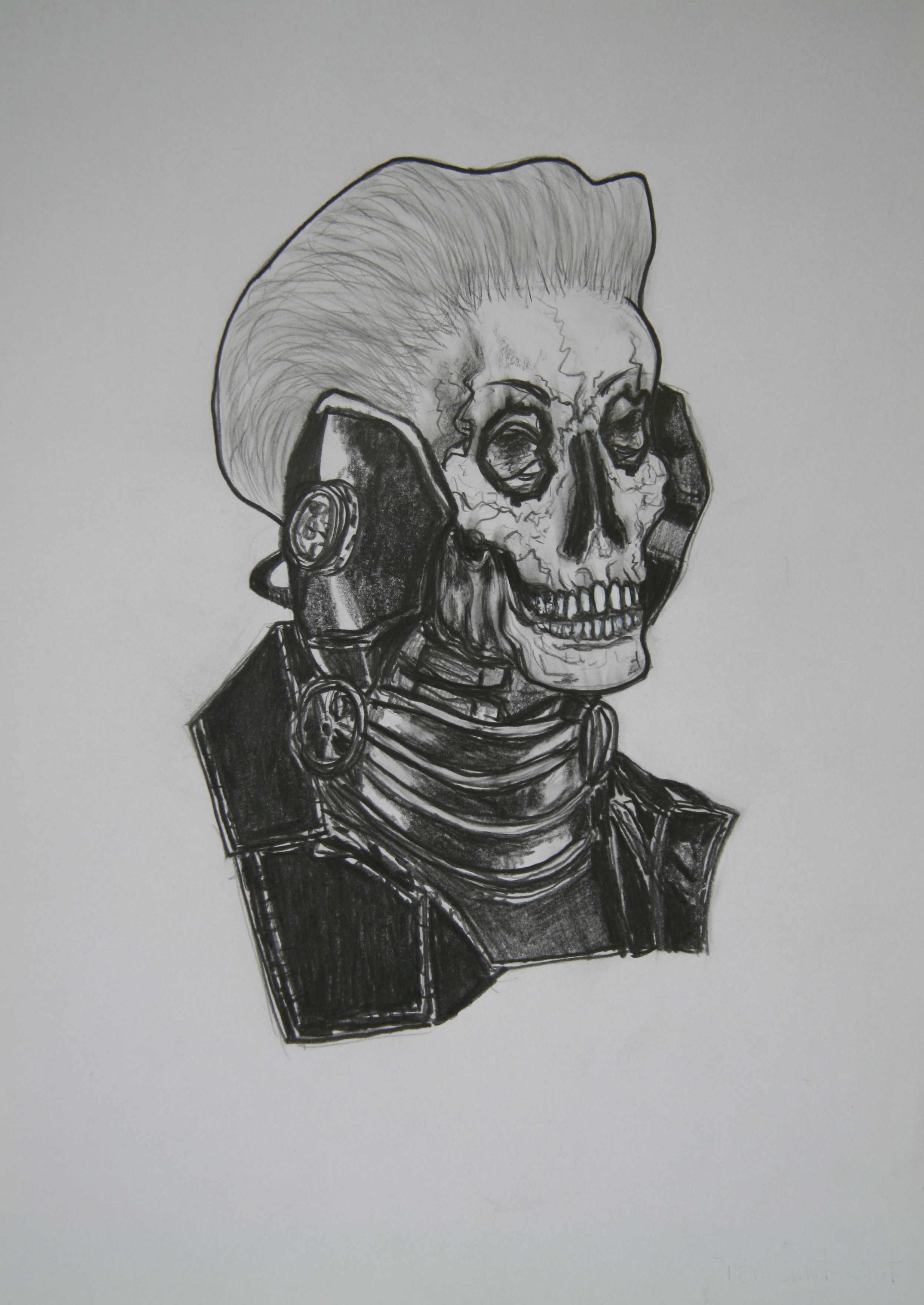 Skull 6, 30x21cm, pencil on paper