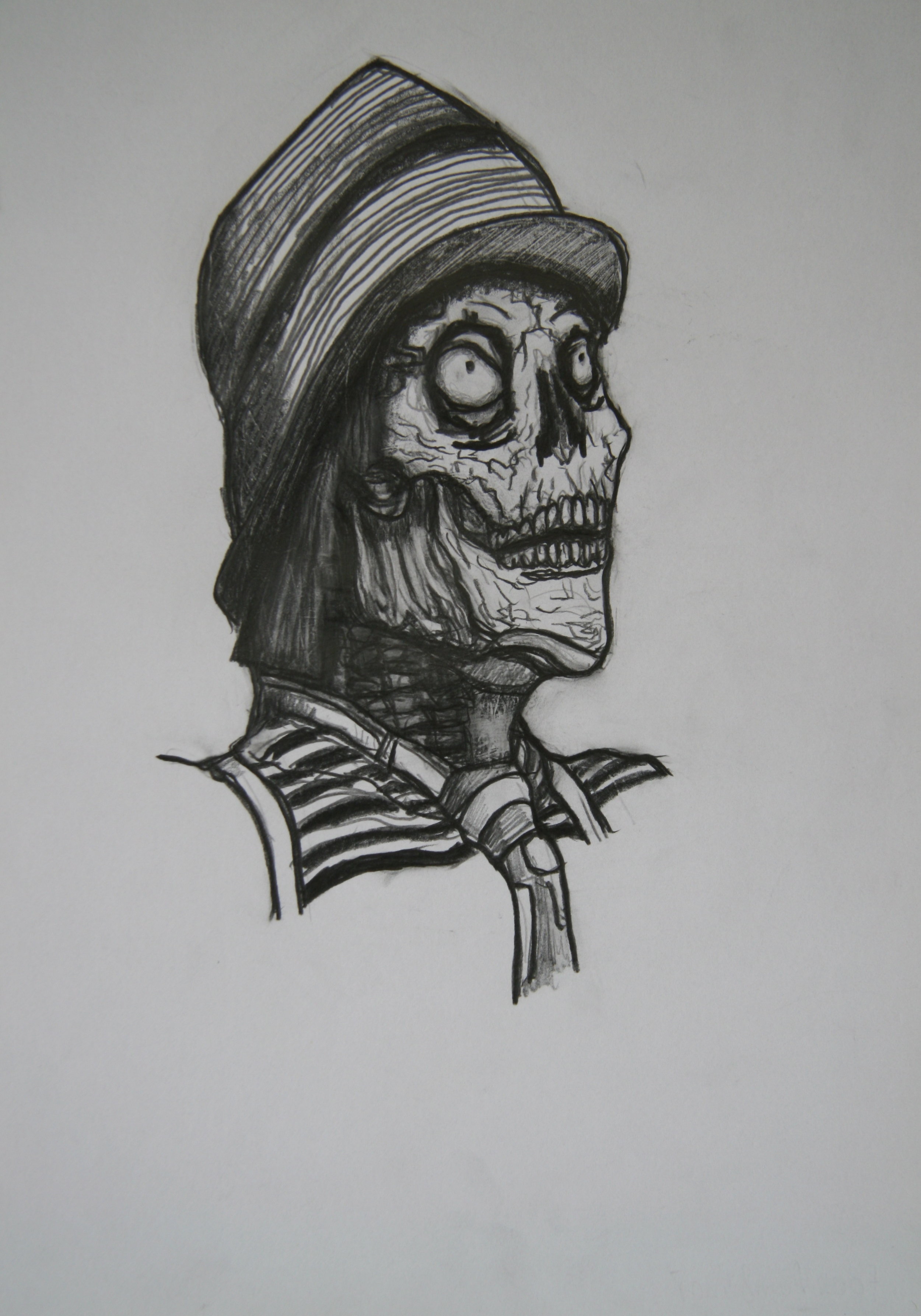 Skull 12, 30x21cm, pencil on paper