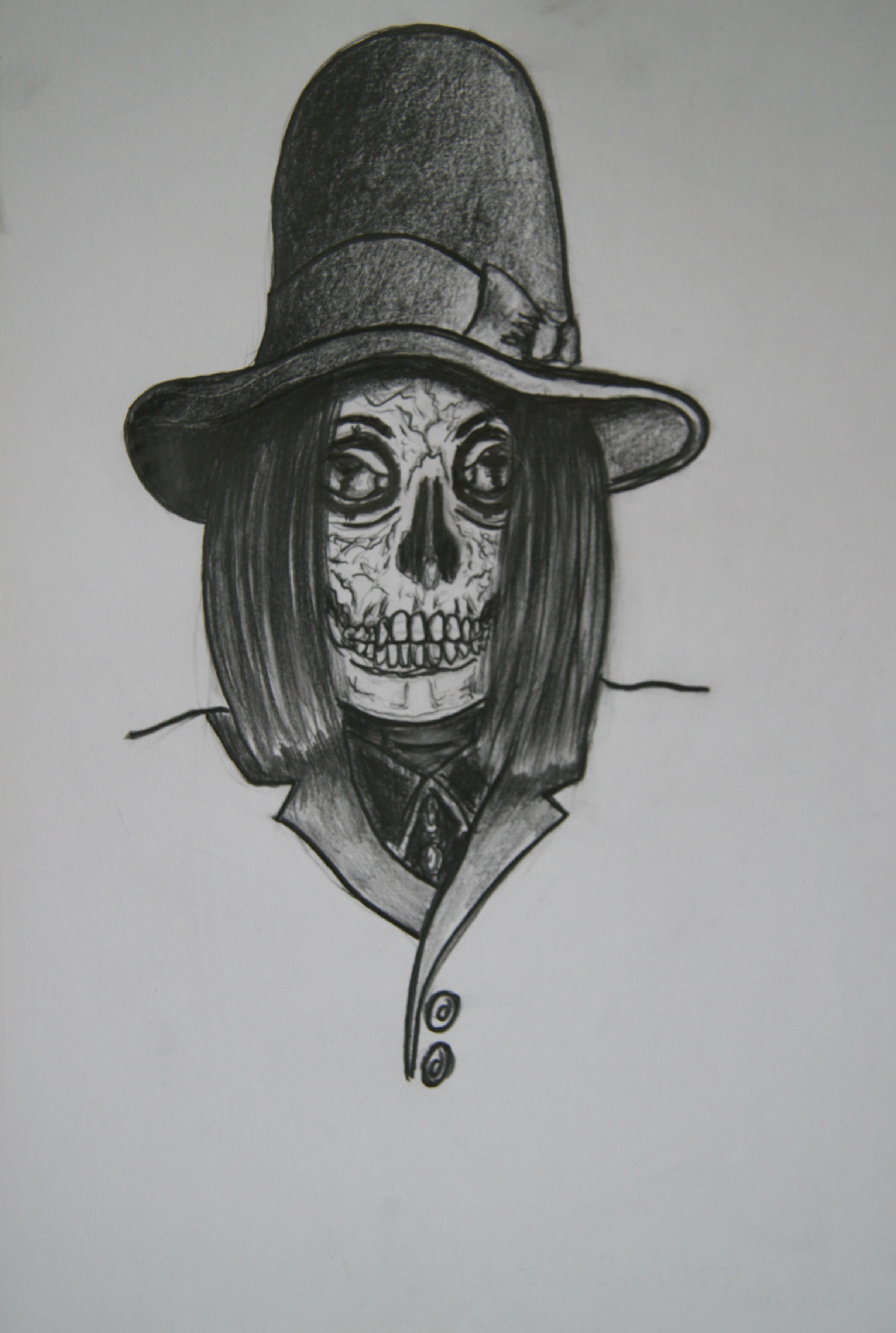 Skull 13, 30x21cm, pencil on paper