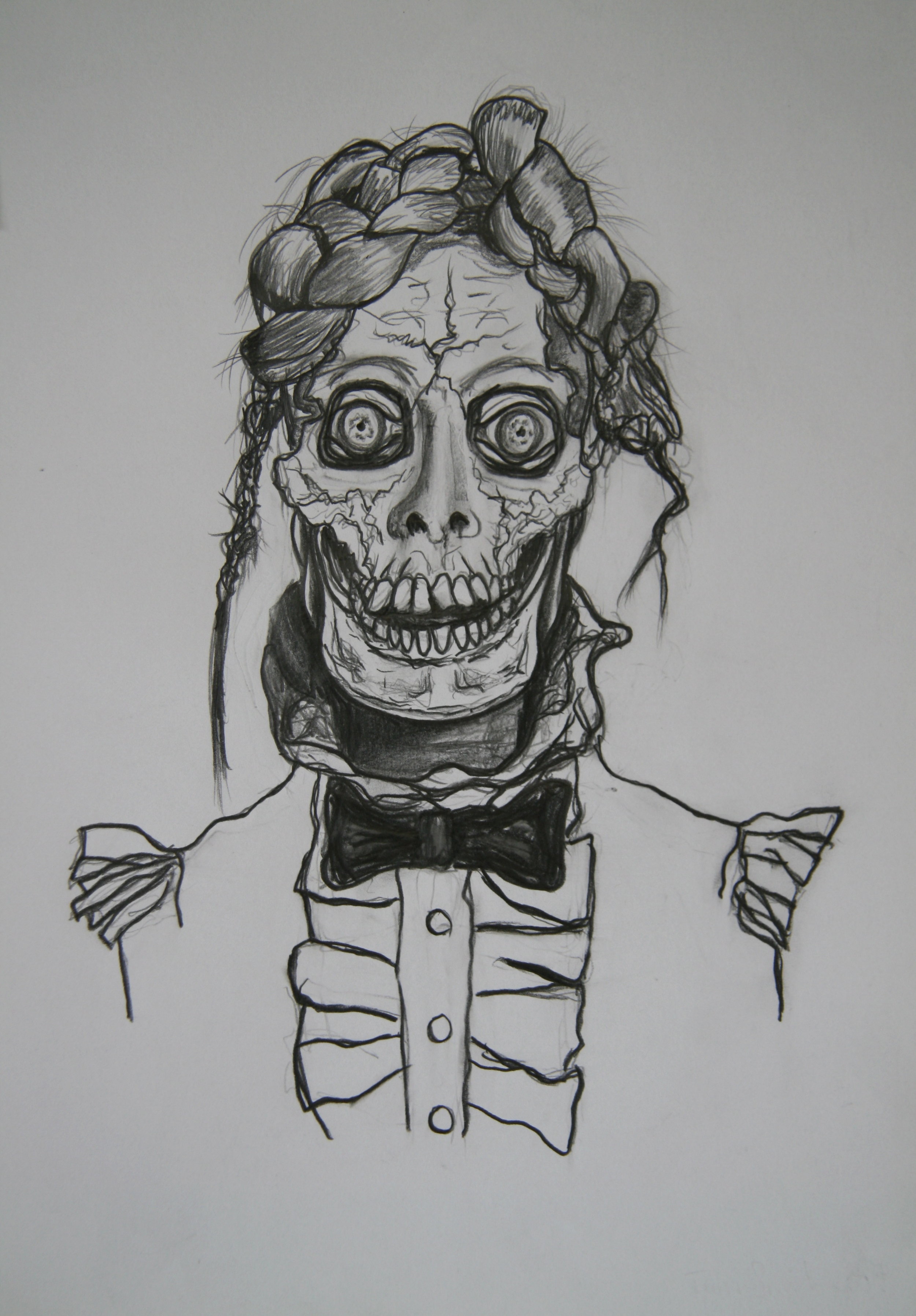 Skull 14, 30x21cm, pencil on paper