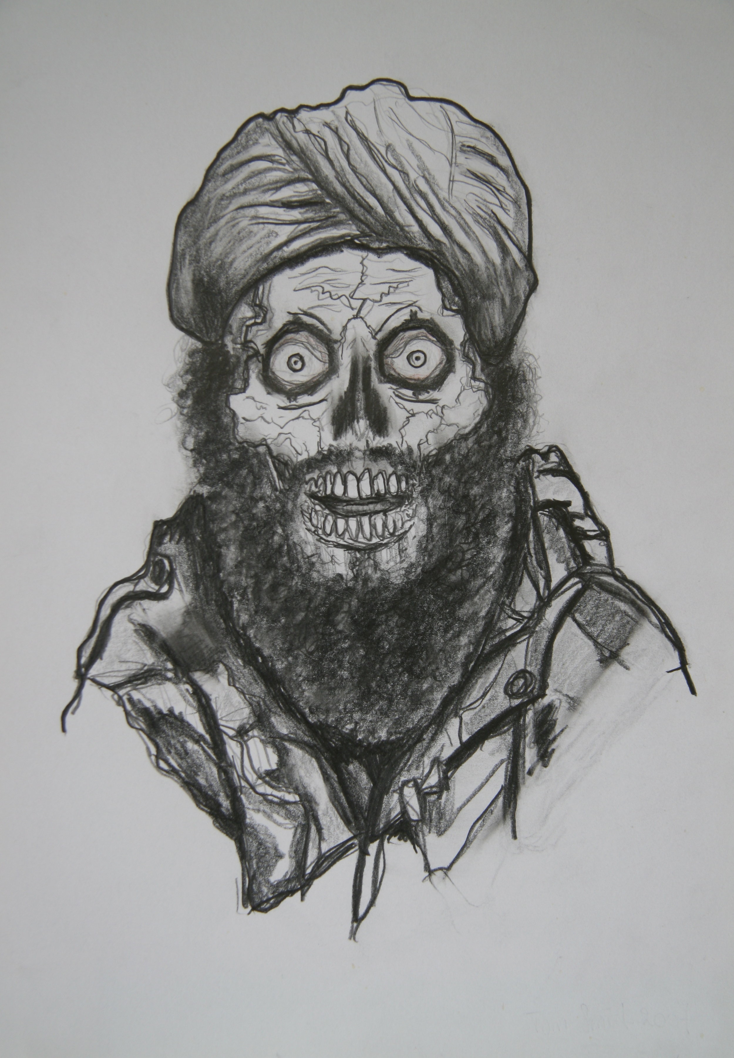 Skull 15, 30x21cm, pencil on paper