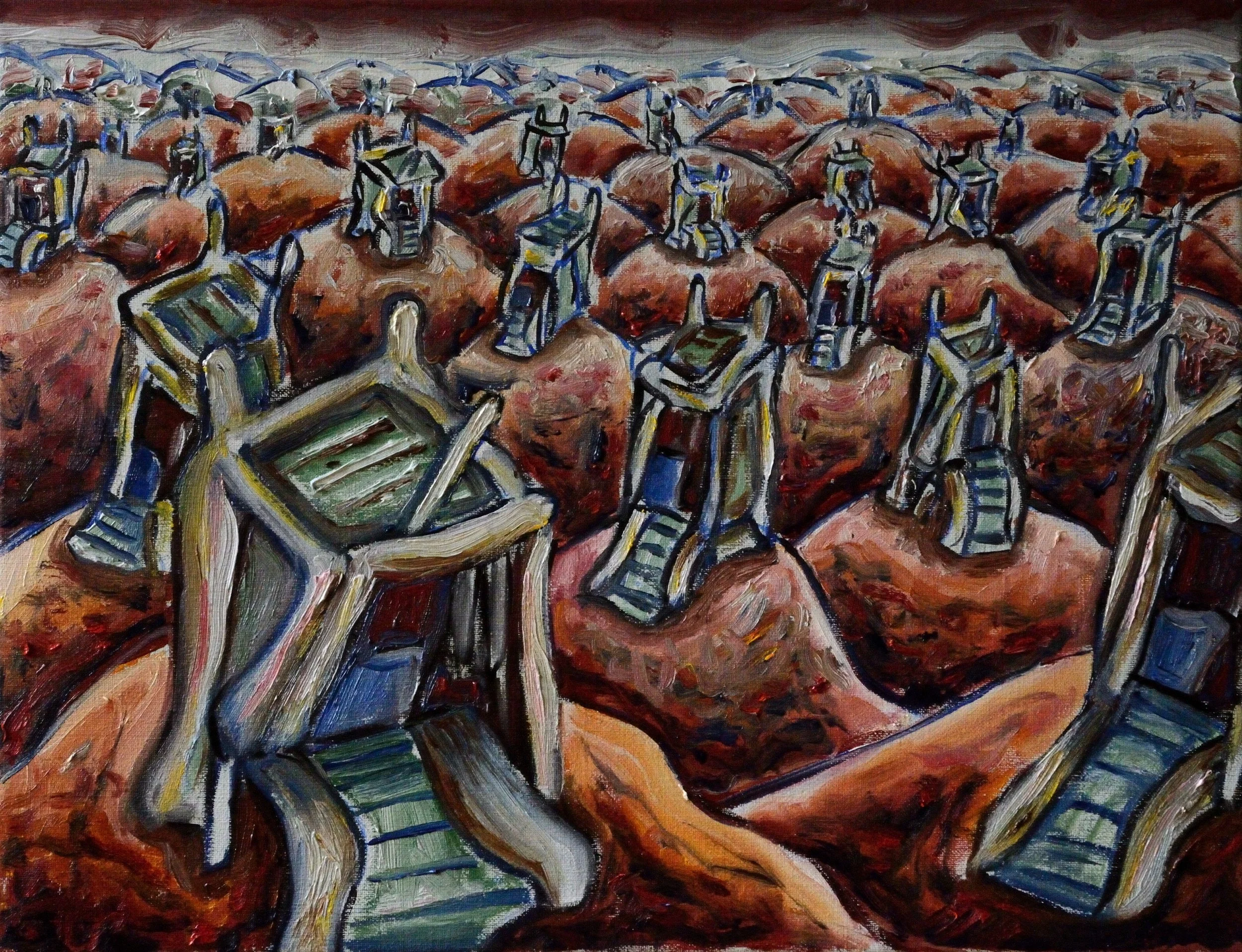 3. 2016 The Lucky Ones, 50x65cm, oil on canvas.JPG