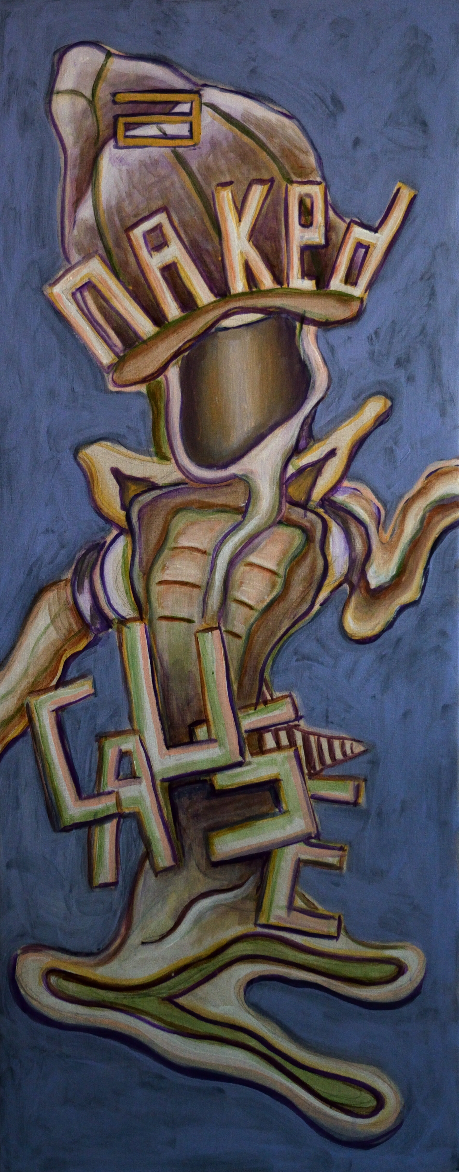 A Naked Cause, acrylic on canvas