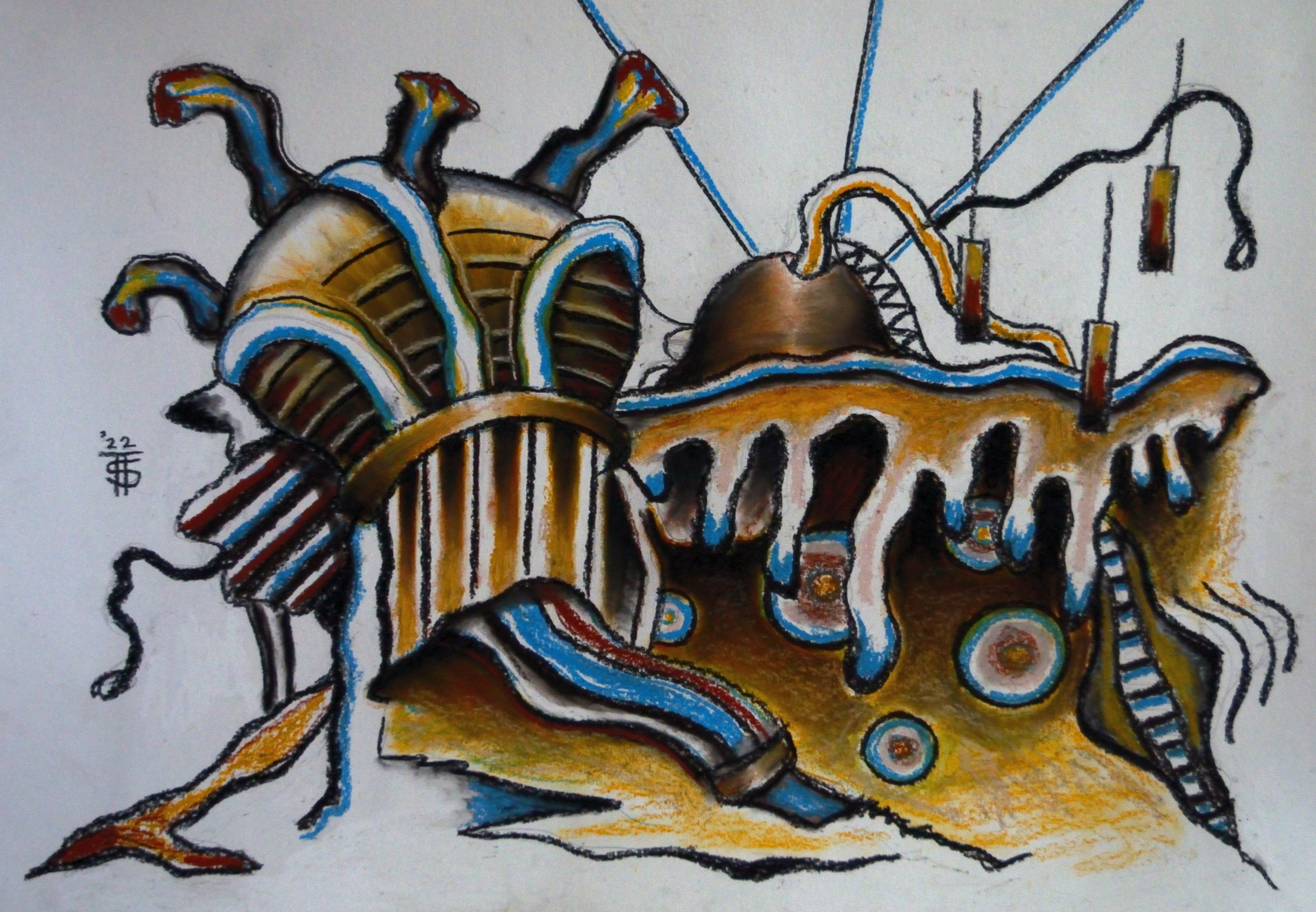 The Failure Works 8, pastel on paper, 70x100cm