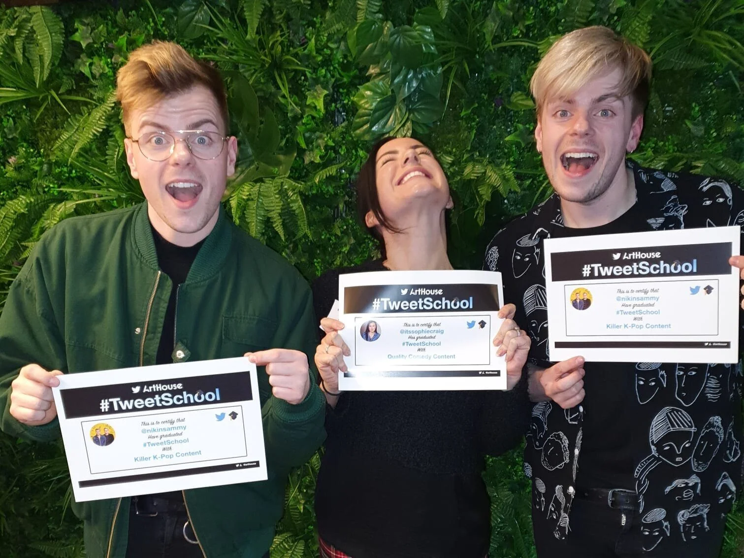 Niki and Sammy and Sophie Craig Graduate #TweetSchool