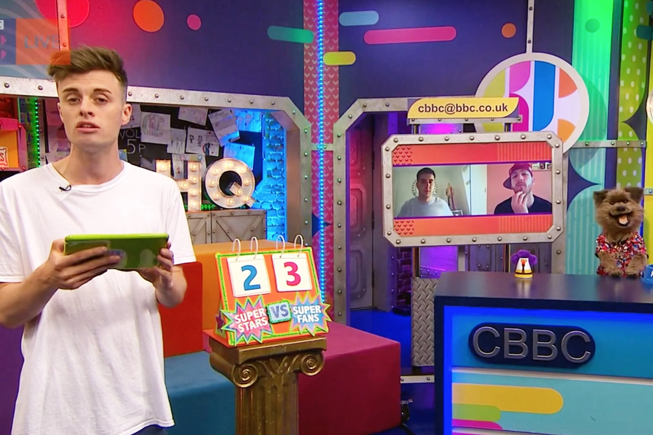 Twist and Pulse Guest Star on CBBC w/ Joe Tasker Presenting