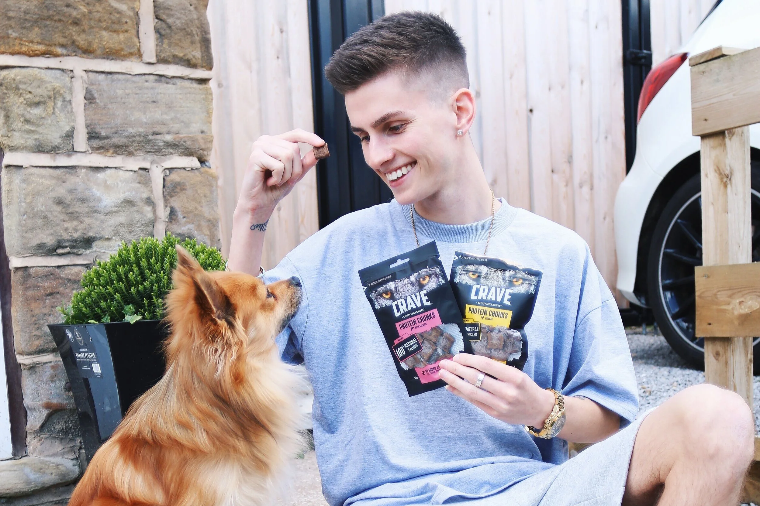 Lee Hinchcliffe (and Blue) Collaborate with Crave Pet Food