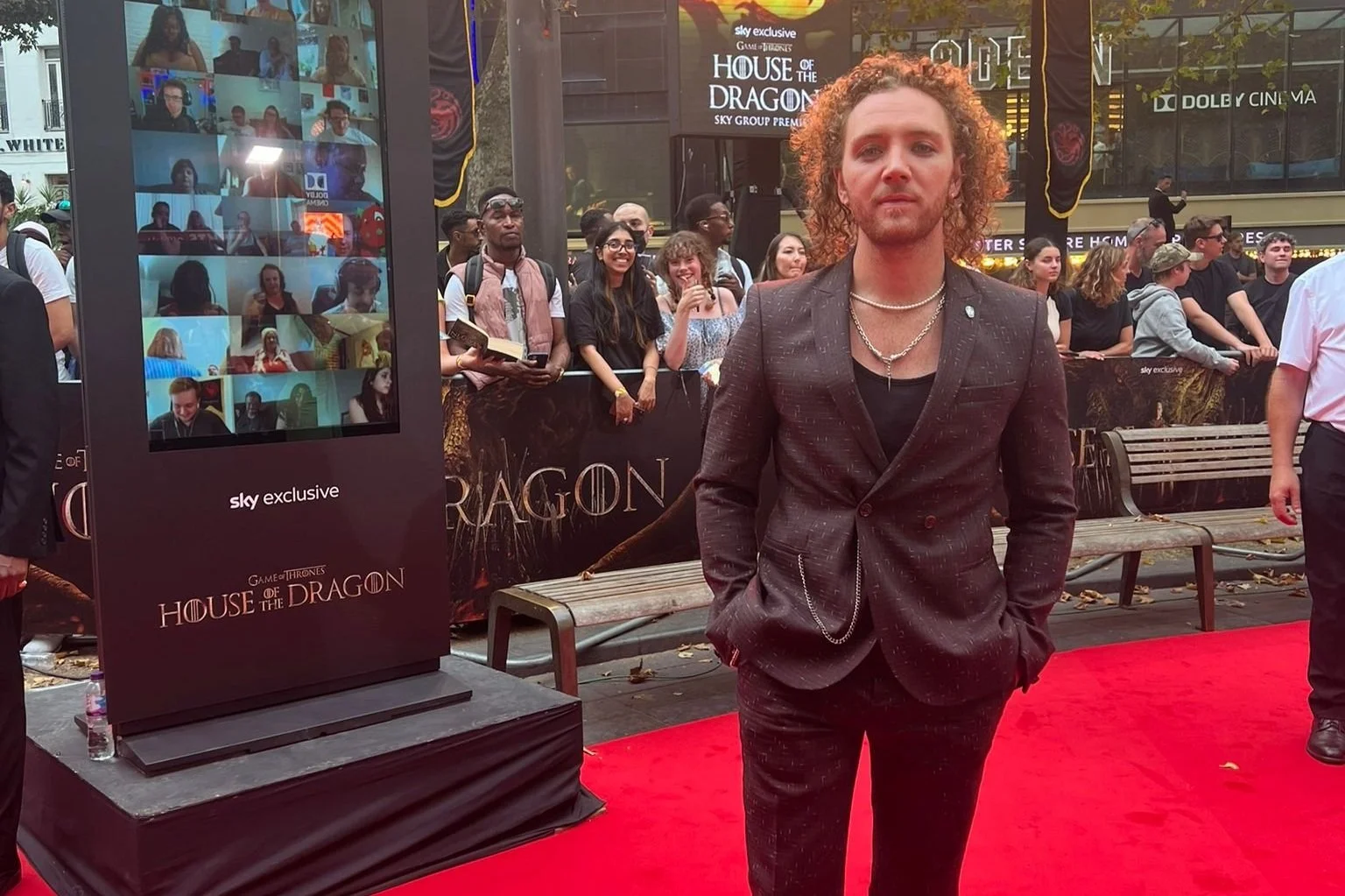 Scheiffer Bates Attends Sky's House of the Dragon Premiere