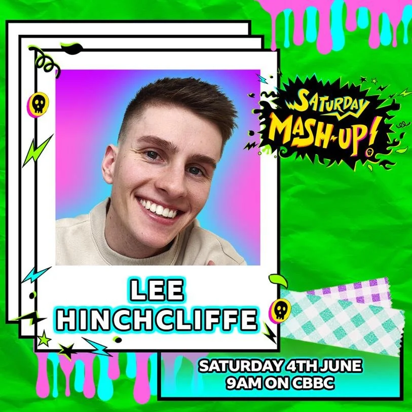 Lee Hinchcliffe is Special Guest Presenter on CBBC's Saturday Mash-Up