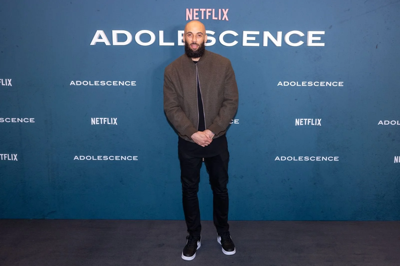 Aaron Dale attends an early screening of hit Netflix show 'Adolescense'