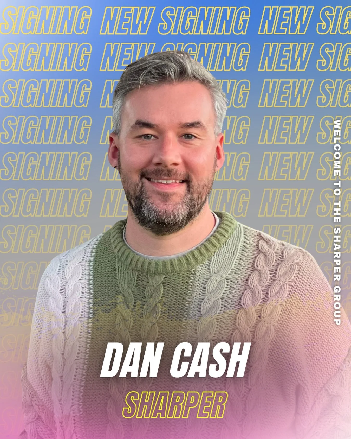 NEW SIGNING 🚨 @dancashio 
Dan Cash is a content creator with a passion for pop culture, music, books, and television. Dan seamlessly balances family life with the latest entertainment trends, creating content that resonates with audiences across pla