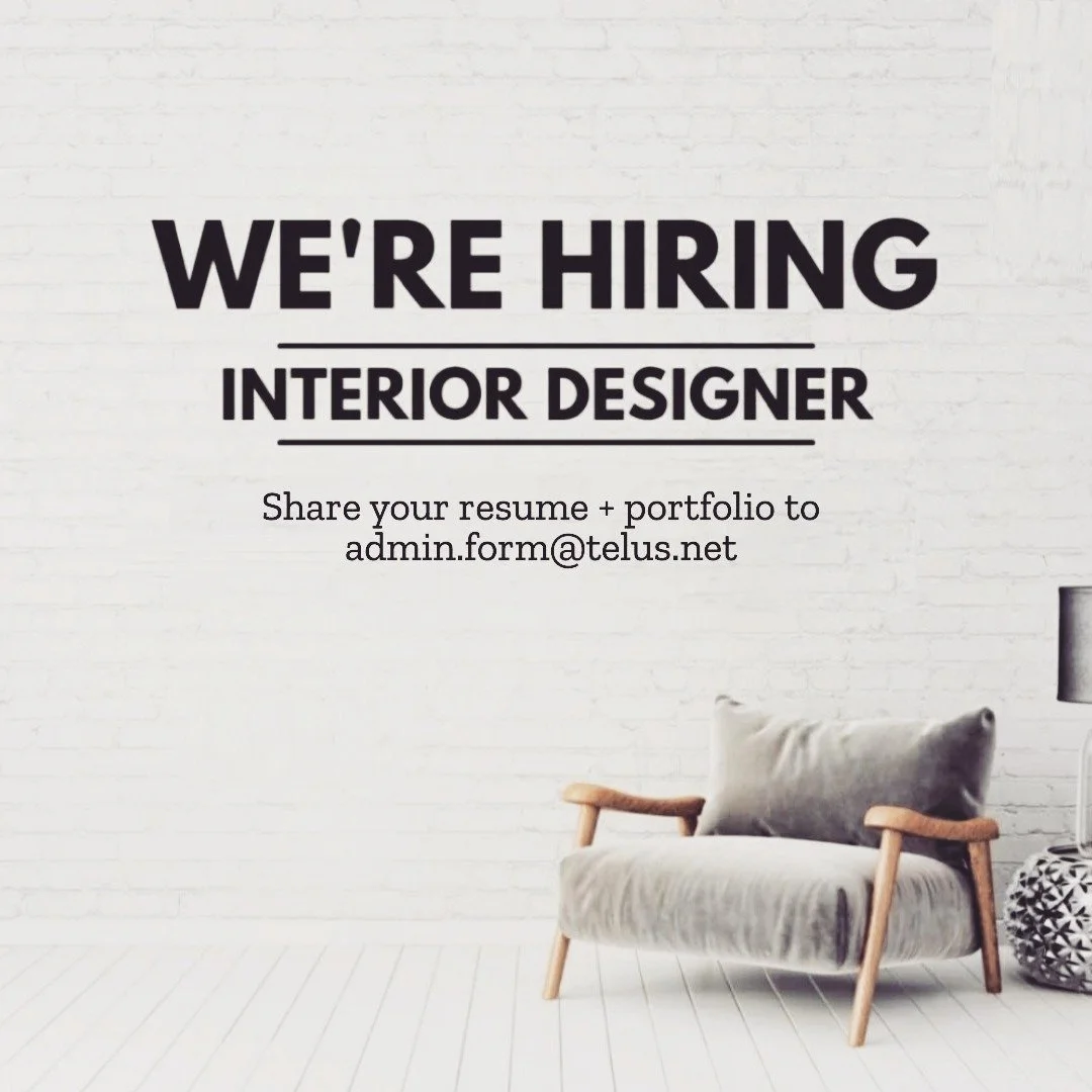 We're Hiring | Interior Designer
 
We're looking for a talented and well-rounded individual who has a passion for both the design and technical sides of Architectural and Interior Design

Our ideal candidate will be an Interior Designer from a CIDA a