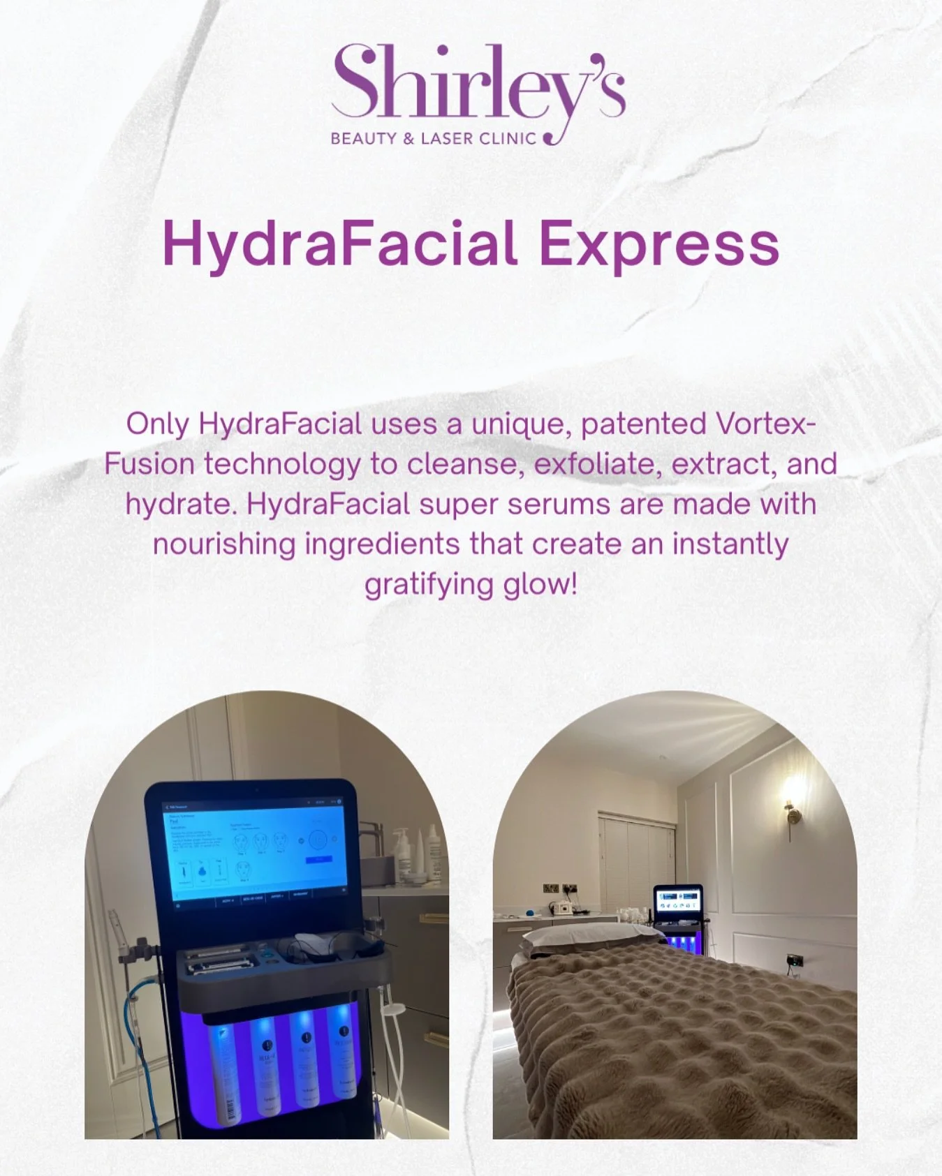 You literally cannot go wrong with an Express HydraFacial Which Includes a deep cleansing, exfoliation and manual extractions ✨
Limited Slots available with Jacklyn & Sharon for only €99 until 30th September 2025, be quick 📈☎️
A non-invas