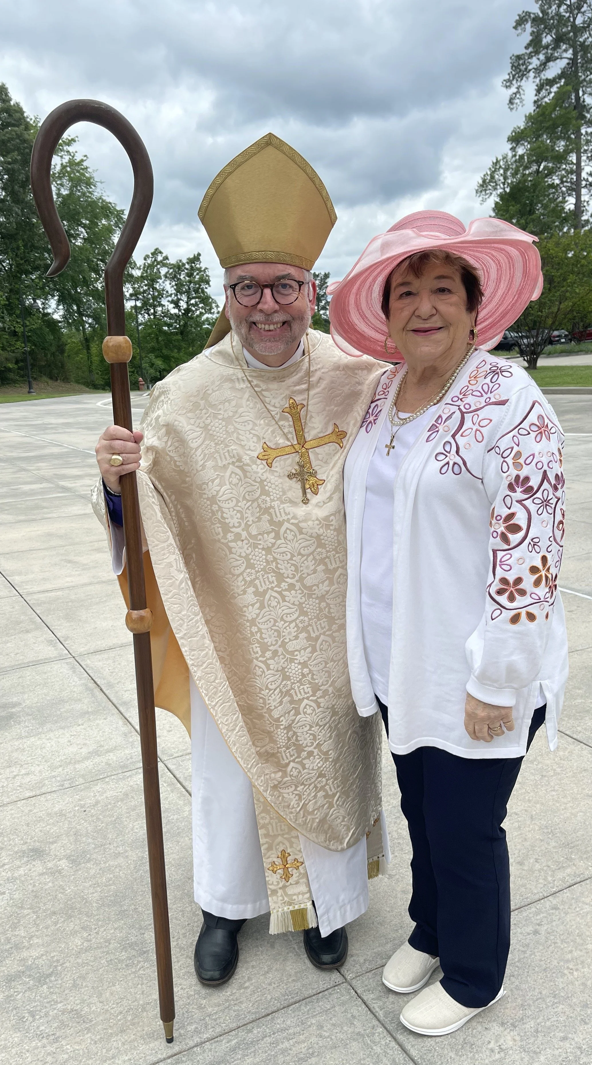 Bishop Fisher with Chris Tassos